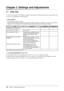 Page 12
10Chapter 2  Settings and Adjustments
2-1 Utility Disk
An “EIZO LCD Utility Disk” (CD-ROM) is supplied with the monitor\
. The following table shows the disk contents and 
the overview of the application software programs.
● Disk Contents
•  Disk contents and software overview
  The disk includes a monitor information file, application software progr\
ams for adjustment, and User’s Manual. Refer to 
“Readme.txt” or the “Readme” file on the disk for software s\
tartup procedures or file access...