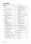 Page 8
6CONTENTS

CONTENTS
PRECAUTIONS ......................................................1
LCD Panel ...................................................................5
To use the monitor comfortably  ...............................
5
Chapter 1 Features and Overview .....................7
1-1  Features ............................................................7
1-2  Buttons and Indicators  ....................................
7
1-3 Functions and Basic Operation  ......................8
Chapter 2...