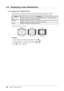 Page 2424Chapter 2  Adjusting Screen
2- 4. Displaying Lower Resolutions
● To change screen size [Screen Size]
The image with the resolution other than the recommended resolution is displayed in full screen 
automatically. You can change the screen size by using  from  menu.
Menu Function
Full  
(Default setting) Displays an image in full screen. Images are distorted in some cases because the 
vertical rate is not equal to the horizontal rate.
Enlarged Displays an image in full screen. In some cases, a blank...