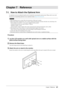 Page 4141Chapter﻿7﻿Reference
Chapter 7 Reference
7-1. How to Attach the Optional Arm
An optional arm (or an optional stand) can be attached by removing the stand section. Please refer to our web 
site for the corresponding optional arm (or optional stand). http://www.eizo.com
Attention
• When attaching an arm or stand, follow the instructions of their user’s manual.
•
 
W
 hen using another manufacturer’s arm or stand, confirm the following in advance and select one conforming to the 
VESA standard. Use the M4...