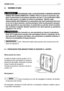 Page 147IT 17 NORME D’USO
5. NORME D’USO
RICORDARE CHE L’UTILIZZATORE È SEMPRE RESPON-
SABILE DEI DANNI ARRECATI A TERZI. Prima di usare la macchina, leg-
gere le prescrizioni di sicurezza riportate nel cap. 2, con particolare atten-
zione alla marcia e al taglio su terreni in pendenza.  Rientra nella
responsabilità dell’utilizzatore la valutazione dei rischi potenziali del terre-
no su cui si deve lavorare, nonchè prendere tutte le precauzioni necessa-
rie per garantire la sua sicurezza, in particolare su...