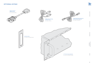 Page 7INSTALLATION
6
CONFIGURATION
OPERATION
FURTHERINFORMATION
INDEX
OPTIONAL EXTRAS
HDMI cable with locking connectors 1.5m
Part number:  VSCD12
AdderLink DV120  (DVI-D) receiver
Part  number: ALDV120R
CAT7 shielded foiled twisted pair (S/FTP) network cable 50m
Part number:  VSCAT7-50
Rack fascia plate
Part number:  ALDV-RMK-FASCIA
19” 3U rack mount chassis kit
Part number:  ALDV-RMK-CHASSIS  