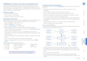 Page 4746
INSTALLATION
CONFIGURATION
OPERATION
FURTHERINFORMATION
INDEX
APPENDIX A  - Tips for success when networking ALIF units 
ALIF units use multiple strategies to minimize the amount of data that they send 
across networks. However, data overheads can be quite high, particularly when very 
high resolution video is being transferred, so it is important to take steps to maximize 
network efficiency and help minimize data output. The tips given in this section have been 
proven to produce very beneficial...