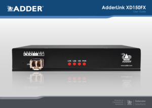 Page 1AdderLink XD150FX
User Guide   
Experts in 
Connectivity  
Solutions   
0028005B005700480051004700480055
00360052004F00580057004C005200510056    