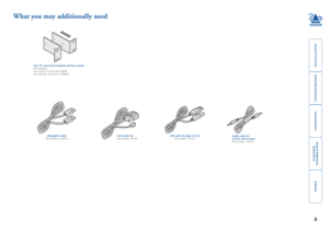 Page 9





8
What you may additionally need
Two 19” rack-mount brackets and four screwsPart numbers: One unit per 1U rack slot: RMK4STwo units per 1U rack slot: RMK4D
Audio cable 2m  (3.5mm stereo jacks)Part number: VSC22
Serial cable 2m Part number: VSC40 USB cable 2m (type A to B)Part number: VSC24DisplayPort cablePart number: VCSD10  