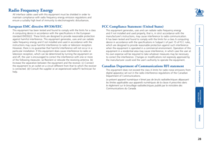 Page 29






8
Radio Frequency Energy
All interface cables used with this equipment must be shielded in order to 
maintain compliance with radio frequency energy emission regulations and 
ensure a suitably high level of immunity to electromagnetic disturbances.
European EMC directive 89/336/EEC
This equipment has been tested and found to comply with the limits for a\
 class 
A computing device in accordance with the specifications in the European...