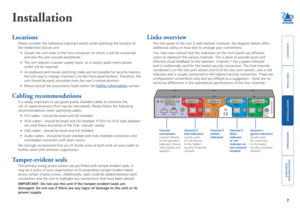 Page 8



7


Installation
Locations
Please consider the following important points when planning the locatio\
n of 
the AdderView Secure unit:
•	 Situate	the	unit	close	to	the	host	computers	to	which	it	will	be	connected	
and also the user console peripherals. 
•	 The	unit	requires	a	power	supply	input,	so	a	nearby	spare	mains	power	
outlet will be required. 
•	 As	keyboard	and	mouse	switching	codes	are	not	possible	for	security	reasons,	
the only way to...
