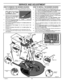 Page 28  
SERVICEANDADJUSTMENT 
HOWTOREMOVETHEMOWERHOUSING 
1.MovetheattachmentclutchtotheDISENGAGEposition. 
2.Movetheliftlevertotheleveladjustmentposition(Figure29). 
3. 
4. 
5. 
6. 
7. 
8. 
9. NOTE:Makesuretheliftlever 
islockedintheLEVEL 
ADJUSTMENTposition. 
Removethehairpinsandthe 
washersfromtherearsuspen- 
sionarms(Figure30).Seeil- 
lustrationsC*andD*.LevelAdjustment 
Removethehairpinsandwash-PositionFigure29 
ersfromthesuspensionlinks. 
SeeillustrationsWandB*....