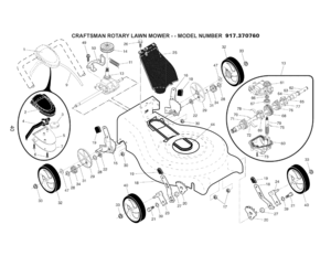 Page 40  
o CRAFTSMANROTARYLAWNMOWER--MODELNUMBER917.370760 
\ 
\ 
\ 16 
19 47 
34 
31 
29 32 
44 33 
13 
33 
32 31 
34 
1728 19 
22 
29 15 
30 
40 
33 \\ 
\ 
\// 
\\ 
\ 
\ 
19 
18 
23 
39 
21 72 
33 
4O  