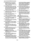 Page 4  
RULESFORSAFEOPERATION(Continued) 
USERIGHTTOOL.Dontforcesmalltoolor 
attachmenttodothejobofaheavydutytool. 
Dontusetoolforpurposenotintended-for 
example-Acircularsawshouldneverbeused 
forcuttingtreelimbsorlogs. 
WEARPROPERAPPAREL.Donotwearloose 
clothingorjewelrythatcangetcaughtintools 
movingpartsandcausepersonalinjury.Rubber 
glovesandnonskidfootweararerecommended 
whenworkingoutdoors.Wearprotectivehair 
coveringtocontainlonghairandkeepitfrom 
beingdrawnintonearbyairvents....