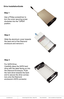 Page 2www.addonics.comTechnical Support (M-F 8:30am - 6:00pm PST)    Phone: 408-453-6212  Email: www.addonics.com/support/query/
 
 
 
Drive InstallationGuide
Step 1
Use a Philips screwdriver to 
turn the cover securing screw 
clockwise into the OPEN 
position.
Step 2
Slide the aluminum cover towards 
the back end of the Diamond 
enclosure and remove it. 
Step 3
For SATA Drive:
Carefully place the SATA hard 
drive with the label facing up into 
the Diamond Enclosure. Push 
the hard drive towards the back 
end...