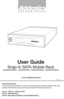 Page 1Technical Support
If you need any assistance to get your unit functioning properly, please have your 
product information ready and contact Addonics Technical Support at:
Hours: 8:30 am - 6:00 pm PST
Phone: 408-453-6212
Email: http://www.addonics.com/support/query/
v5.1.11
T E C H N O L O G I E S
www.addonics.com
User Guide
Snap-In SATA Mobile Rack
(AESNAPMRSA / AESNAPMRI / AESNAPMRSI / AESNAPMRU2)                 