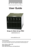 Page 1Technical Support
If you need any assistance to get your unit functioning properly, please have 
your product information ready and contact Addonics Technical Support at:
Hours: 8:30 am - 6:00 pm PST
Phone: 408-453-6212
Email: http://www.addonics.com/support/query/
T E C H N O L O G I E S
www.addonics.com
Snap-In Disk Array PRO
(AESN5DA35-A)
User Guide         
