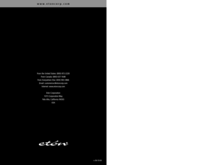 Page 87From the United States: (800) 8722228
From Canada: (800) 6371648
From Everywhere Else: (650) 9033866
Email: customersvc@etoncorp.com
Internet: www.etoncorp.com
Etón Corporation
1015 Corporation Way
Palo Alto, California  94303
USA
www.etoncorp.com
v. 061004 