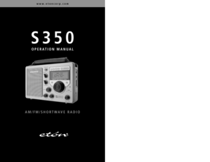 Page 1S350
OPERATION MANUAL
www.etoncorp.com
AM/FM/SHORTWAVE RADIO
  