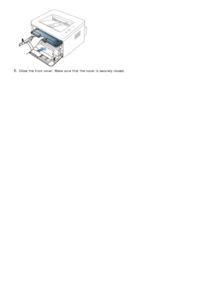 Page 838. Close  the front cover.  Make sure  that  the cover is securely closed.
 