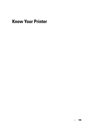 Page 199195
Know Your Printer
 