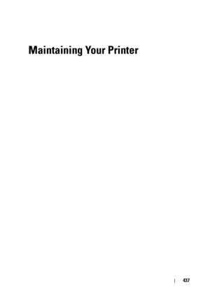 Page 439437
Maintaining Your Printer
 