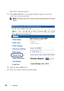 Page 274272Scanning
The printers web page appears.
4Click Address Book if a security login dialog box appears, type in the 
correct user name and password.
 NOTE: The default user name is admin, and the default password is left blank 
(NULL).
5Click the Server Address tab.
6Select any unused number and click Create. 
 