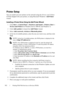 Page 364362Printing With Web Services on Devices (WSD)
FILE LOCATION:  C:\Users\fxstdpc-
admin\Desktop\30_UG??\Mioga_SFP_UG_FM\Mioga_SFP_UG_FM\section23.fm
DELL CONFIDENTIAL – PRELIMINARY 9/13/10 - FOR PROOF ONLY
Printer Setup
You can install your new printer on the network using the Drivers and Utilities 
CD that shipped with your printer, or using Microsoft Windows’ 
Add Printer 
wizard.
Installing a Printer Driver Using the Add Printer Wizard
1Click Star t Control Panel Hardware and Sound Printers (Star t...