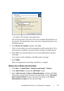 Page 139Installing Printer Drivers on the Windows Computers137
FILE LOCATION:  C:\Users\fxstdpc-
admin\Desktop\30_UG??\Mioga_AIO_UG_FM\Mioga_AIO_UG_FM\section10.fm
DELL CONFIDENTIAL – PRELIMINARY 9/13/10 - FOR PROOF ONLY
The server host name is the name of the server computer that identifies it on 
the network. The shared printer name is the name assigned during the server 
installation process.
5Click Browse for a printer, and then click Next.
If this is a new printer, you may be prompted to install a printer...