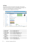 Page 172170Dell Printer Configuration Web Tool
Left Frame
The left frame is located on the left side of all the pages. The menu titles 
displayed in the left frame are linked to corresponding menus and pages. You 
can go to the corresponding page by clicking their characters.
The following menus are displayed in the left frame.
1Printer StatusLinks to the Printer Status menu.
2Printer JobsLinks to the Printer Jobs menu.
3 Printer SettingsLinks to the Printer Settings Report menu.
4 Print Server 
SettingsLinks to...