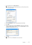 Page 357Scanning355
FILE LOCATION:  C:\Users\fxstdpc-
admin\Desktop\30_UG??\Mioga_AIO_UG_FM\Mioga_AIO_UG_FM\section19.fm
DELL CONFIDENTIAL – PRELIMINARY 9/13/10 - FOR PROOF ONLY
7Enter a shared name in the Share name box.
 NOTE: Write down this shared name because you will use this name in the 
next setting procedure.
8Click on Permissions to create a write permission for this folder.
9Click Add.
10Search user login name by clicking Advanced, or enter the user login name 
in 
Enter the object names to select box...