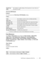 Page 211Dell Printer Configuration Web Tool209
Print from USB Defaults
Purpose:
To create your own Print from USB Defaults setting.
Va l u e s :
Printer Maintenance
The Printer Maintenance tab includes the Paper Density, Adjust BTR, 
Adjust Fuser, Auto Registration Adjustment, Color Registration 
Adjustments, Clean Developer, Reset Defaults, Initialize PrintMeter, 
Storage, Non-Dell Toner, Adjust Altitude, Clock Settings, and We b  L i n k  
Customization pages.
Paper Density
Purpose:
To specify the paper...