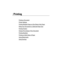 Page 100Printing
Printing a Document
Printer Settings
Printing Multiple Pages on One Sheet of the Paper
Fitting Your Document to a Selected Paper Size
Printing Posters
Change Percentage of Your Document
Printing Booklets
Printing on Both Sides of Paper
Using Watermarks
Using Overlays
 