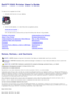 Page 1Dell™ V305 Printer Users Guide
To order  ink or supplies from  Dell:1.  Double -click  the icon on your  desktop.
2 .  Visit the Dell website,  or order  Dell printer supplies by phone.
www.dell.com/supplies
For  the best service, ensure that  you have  the Dell printer Service  Tag  available.
Finding InformationUnderstanding the Software
About  Your  PrinterWireless Networking
Understanding the Operator Panel MenusPeer-to -Peer Networking
Loading Paper and OriginalsMaintenance
PrintingTroubleshooting...
