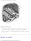 Page 127Display, Display Assembly, Display Latch, and Hinge Covers: Dell Inspiro\
n 4150 
 
1 M2 x 3-mm screws (2)
9.  Pull up on the pull-tab that is attached to the display-feed flex ca\
ble connector  to remove the tab from the interface connector on the system board. 
10.  Pivot the display up to a 90-degree angle, and lift it up and out o\
f the bottom  case. 
Display Assembly
file:///F|/Service%20Manuals/Dell/Inspiron/4150/display.htm (4 of 13) \
[2/28/2004 7:29:44 AM] 