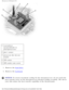 Page 145Microprocessor: Dell Inspiron 4150 
 
1 screwdriver 
(perpendicular to 
microprocessor)
2 pin-1 corner
3 processor die (do not 
touch)
4 ZIF socket
5 ZIF-socket cam screw
1.  Remove the 
hard drive. 
2.  Remove the 
keyboard. 
NOTICE: To ensure maximum cooling for the microprocessor, do not touch the 
heat transfer areas on the microprocessor thermal cooling assembly. The \
oils in 
your skin reduce the heat transfer capability of the thermal pads. 
file:///F|/Service%20Manuals/Dell/Inspiron/4150/cpu.htm...