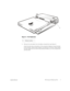 Page 11support.dell.comRemoving and Replacing Parts 3
Figure 2.  Port Replicator 
5. Remove the main batter y from the batter y compartment (see Figure 3). 
Unlock the latch lock on the bottom of the computer by flipping it toward the back 
of the computer. Slide the latch release in the direction of the arrow. Keep holding 
the latch release with one hand while pulling the batter y out of the compartment 
with the other.
1Release handles 