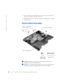 Page 40112Dell™ Inspiron™ 8000: Removing and Replacing Parts
www.dell.com | support.dell.com
3Place the palm rest bracket loosely in the palm rest, and connect the 
palm rest flex cable to the ZIF connector.
4Replace the two M2.5 x 4-mm screws that secure the palm rest bracket 
to the palm rest.
System Board Assembly
 NOTICE: Disconnect the computer and attached devices from electrical 
outlets and remove any installed batteries.
 NOTICE: To avoid ESD, ground yourself by using a wrist grounding strap or 
by...