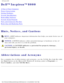 Page 1Dell Inspiron 8000 
Dell™ Inspiron™ 8000 
A Tour of Your Computer
Power Conservation
Solving Problems
System Specifications
Reinstalling Software
System Setup Program
Ports and Connector Pin-Outs
Removing and Replacing Parts
Hints, Notices, and Cautions
HINT: A HINT indicates important information that helps you make better use of\
 
your computer. 
NOTICE: A NOTICE indicates either potential damage to hardware or loss of 
data and tells you how to avoid the problem. 
 CAUTION: A CAUTION indicates a...