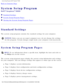 Page 52System Setup Program: Dell™ Inspiron™ 8000 
Back to Contents Page 
System Setup Program 
Dell™ Inspiron™ 8000 
  Standard Settings
  System Setup Program Pages
  Viewing the System Setup Program Pages
Standard Settings
The system setup program contains the standard settings for your compute\
r.
NOTICE: Unless you are an expert computer user, do not change the settings 
for this program. Certain changes might make your computer work incorrec\
tly. 
System Setup Program Pages
HINT: To see information about...