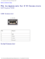 Page 84Pin Assignments for I/O Connectors: Dell Inspiron 8200
Back to Contents Page 
Pin Assignments for I/O Connectors 
Dell™ Inspiron™ 8200
USB Connector 
 
Pin Signal
1 VCC
2 -Data
3 +Data
4 Ground
Serial Connector 
file:///F|/Service%20Manuals/Dell/Inspiron/8200/pinouts.htm (1 of 10) \
[2/28/2004 7:40:21 AM] 