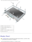 Page 55Display Assembly and Display Latch: Dell Inspiron XPS and Inspiron 9100 \
Service Manual
 
1 M2.5 x 6-mm screws (6)
2 rubber display bumpers (6)
3 display bezel
4 M2.5 x 6-mm shoulder screws (2)
5 screw covers (2)
Display Panel
 
CAUTION: Before performing the following procedures, read the safety 
instructions in your Owners Manual. 
file:///F|/Service%20Manuals/Dell/Inspiron/9100/display.htm (7 of 11) \
[2/28/2004 7:45:55 AM] 