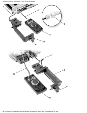 Page 60Speaker Assemblies: Dell Latitude C540/C640 Service Manual
 
file:///F|/Service%20Manuals/Dell/Latitude/c540-640/speakers.htm (3 of \
5) [2/28/2004 7:57:56 AM] 