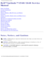 Page 1Dell Latitude C540/C640 Service Manual
Dell™ Latitude™ C540/C640 Service 
Manual
Before You Begin
System Components
Hard Drive
Memory Modules, Mini PCI Card, and Modem
Keyboard
Display Assembly, Display Latch, and Hinge Covers
Palm Rest
Microprocessor Thermal Cooling Assembly
Microprocessor Module
Hybrid Cooling Fan
Reserve Battery
Flashing the BIOS
Speaker Assemblies
System Board
Battery and Module Bay Latches
Pin Assignments for I/O Connectors
Notes, Notices, and Cautions 
NOTE: A NOTE indicates...