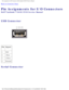 Page 73Pin Assignments for I/O Connectors: Dell Latitude C610/C510 Service Manu\
al
Back to Contents Page 
Pin Assignments for I/O Connectors 
Dell™ Latitude™ C610/C510 Service Manual
USB Connector 
 
Pin Signal
1 VCC
2 -Data
3 +Data
4 Ground
Serial Connector 
file:///F|/Service%20Manuals/Dell/Latitude/c510-610/pinouts.htm (1 of 1\
0) [2/28/2004 7:55:57 AM] 