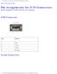 Page 70Pin Assignments for I/O Connectors: Dell Latitude C540/C640 Service Manu\
al
Back to Contents Page 
Pin Assignments for I/O Connectors 
Dell™ Latitude™ C540/640 Service Manual
USB Connector 
 
Pin Signal
1 VCC
2 –Data
3 +Data
4 Ground
Serial Connector 
file:///F|/Service%20Manuals/Dell/Latitude/c540-640/pinouts.htm (1 of 1\
0) [2/28/2004 7:57:58 AM] 