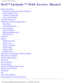 Page 1Dell Latitude C840 Service Manual
Dell™ Latitude™ C840 Service Manual
Before You Begin
Preparing to Work Inside the Computer 
Recommended Tools 
Computer Orientation 
Screw Identification 
System Components
Hard Drive and Fixed Optical Drive
Hard Drive 
Fixed Optical Drive 
System Upgrades
Memory Modules 
Modem Daughter Card 
Mini PCI Card 
Keyboard
Display
Display Overview 
Hinge Cover 
Display Assembly 
Display Bezel 
Display Panel 
Display Latch 
Microprocessor Thermal-Cooling Assembly
Microprocessor...