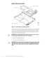 Page 3426 Dell Latitude CPt C-Series/CPi R-Series Service Manual
6\VWHP%RDUG$VVHPEO\
)LJXUH  6\VWHP %RDUG $VVHPEO\ 5HPRYDO
The system board’s basic input/output system (BIOS) chip contains the system
service tag number, which is also visible on a bar-code label on the bottom of
the computer. The replacement kit for the system board assembly includes a
diskette that provides a utility for transferring the service tag number to the
replacement system board assembly.
&$87,21 7R DYRLG GDPDJLQJ WKH V\VWHP...