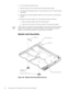 Page 4032 Dell Latitude CPt V-Series/CPx H-Series Service Manual
6. Turn the palmrest assembly over.
7. Remove the two 4-mm screws securing the palmrest bracket.
8. Lift the palmrest bracket and turn it over, taking care not to twist the touch-
pad cable.
9. Disconnect the reserve battery cable from the connector on the palmrest 
bracket.
10. Remove the reserve battery from the palmrest bracket as follows:
a. Tear the reserve battery free from the foam pad.
b. Remove the remnants of the foam pad from the...