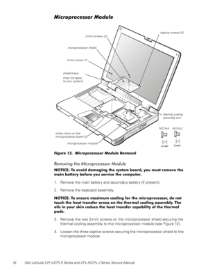 Page 2518 Dell Latitude CPt V/CPt S Series and CPx H/CPx J Series Service Manual
	 

	
)	 

	
%	

%





##%





%
%


 
1. Remove the main battery and secondary battery (if present).
2. Remove the keyboard assembly.




#















#
%...