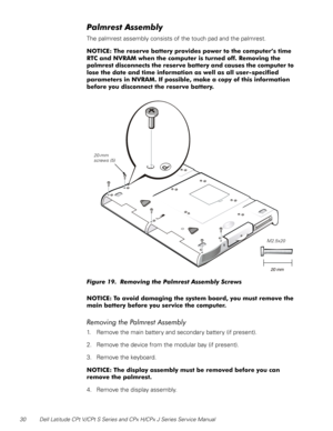 Page 3730 Dell Latitude CPt V/CPt S Series and CPx H/CPx J Series Service Manual

4/+
The palmrest assembly consists of the touch pad and the palmrest.
%




&
(
*(!+

 (
#


%

















*(!+ 
%
$






%


...