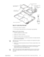 Page 42support.dell.comDell Latitude CPt V/CPt S Series and CPx H/CPx J Series Service Manual 35
	
))+*4/+
10. Remove the modem (if present).
11. Lift the system board assembly out of the bottom case assembly.
	
/$

1. Install the replacement system board.
2. Replace the modem (if present).
3. Replace the system board mounting screws.
4. Replace the microprocessor, the palmrest assembly, the display assembly 
and the keyboard assembly.
NOTE: Be sure to transfer the...