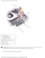 Page 61Microprocessor Module: Dell Latitude D500 Service Manual
 
1 screwdriver 
(perpendicular to 
microprocessor)
2 ZIF-socket cam screw
3 ZIF socket
4 pin-1 corner
NOTE: The ZIF-socket cam screw secures the microprocessor to the system 
board. Take note of the arrow on the ZIF-socket cam screw. 
5.  Lift out the microprocessor module. 
file:///F|/Service%20Manuals/Dell/Latitude/d500/cpu.htm (2 of 3) [2/28\
/2004 8:08:31 AM] 