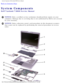 Page 10System Components: Dell Latitude D800 Service Manual
Back to Contents Page 
System Components 
Dell™ Latitude™ D800 Service Manual
NOTICE: Only a certified service technician should perform repairs on your 
computer. Damage due to servicing that is not authorized by Dell is not \
covered 
by your warranty. 
NOTICE: Unless otherwise noted, each procedure in this document assumes 
that a part can be replaced by performing the removal procedure in rever\
se 
order....